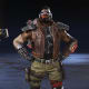Newcastle's Barrett Wallace skin and Spitfire in the Apex Legends x Final Fantasy VII Rebirth Crossover Event.